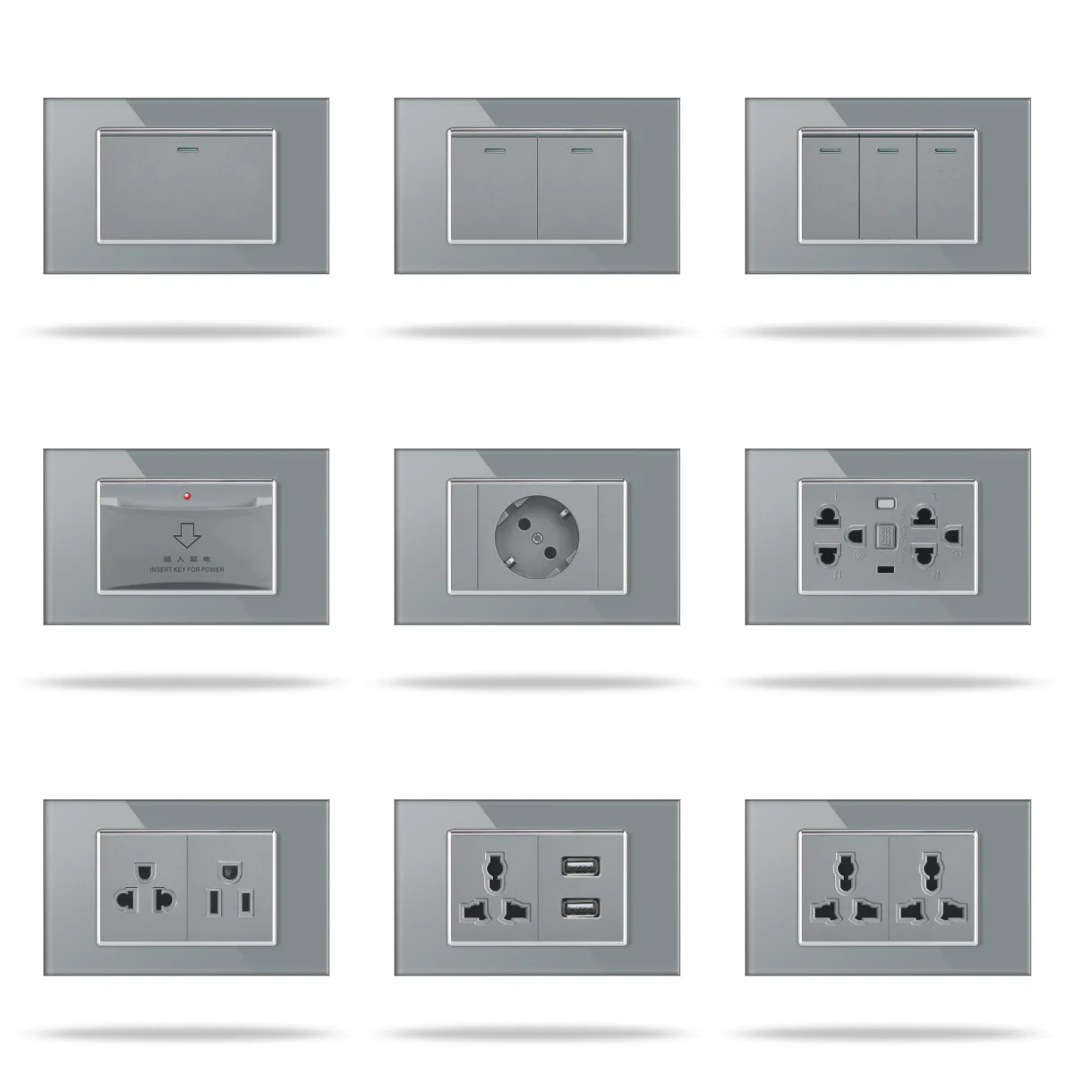 American Ethiopia Vietnam Thailand Jamaica Style Fashion Switch Socket