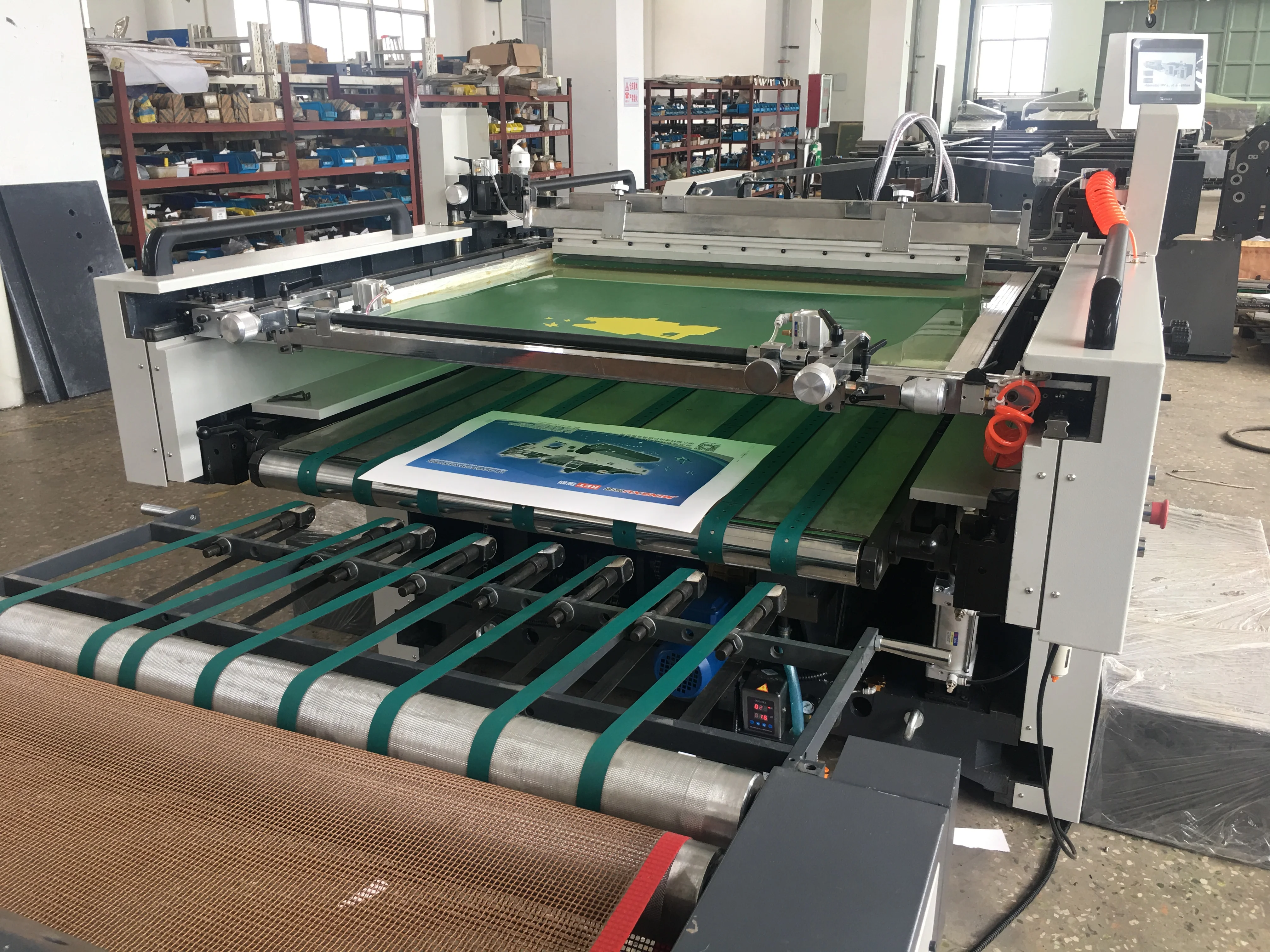 Full Automatic Rotary Screen Printing Machine Spot UV Varnishing Coating Machine for Postcards