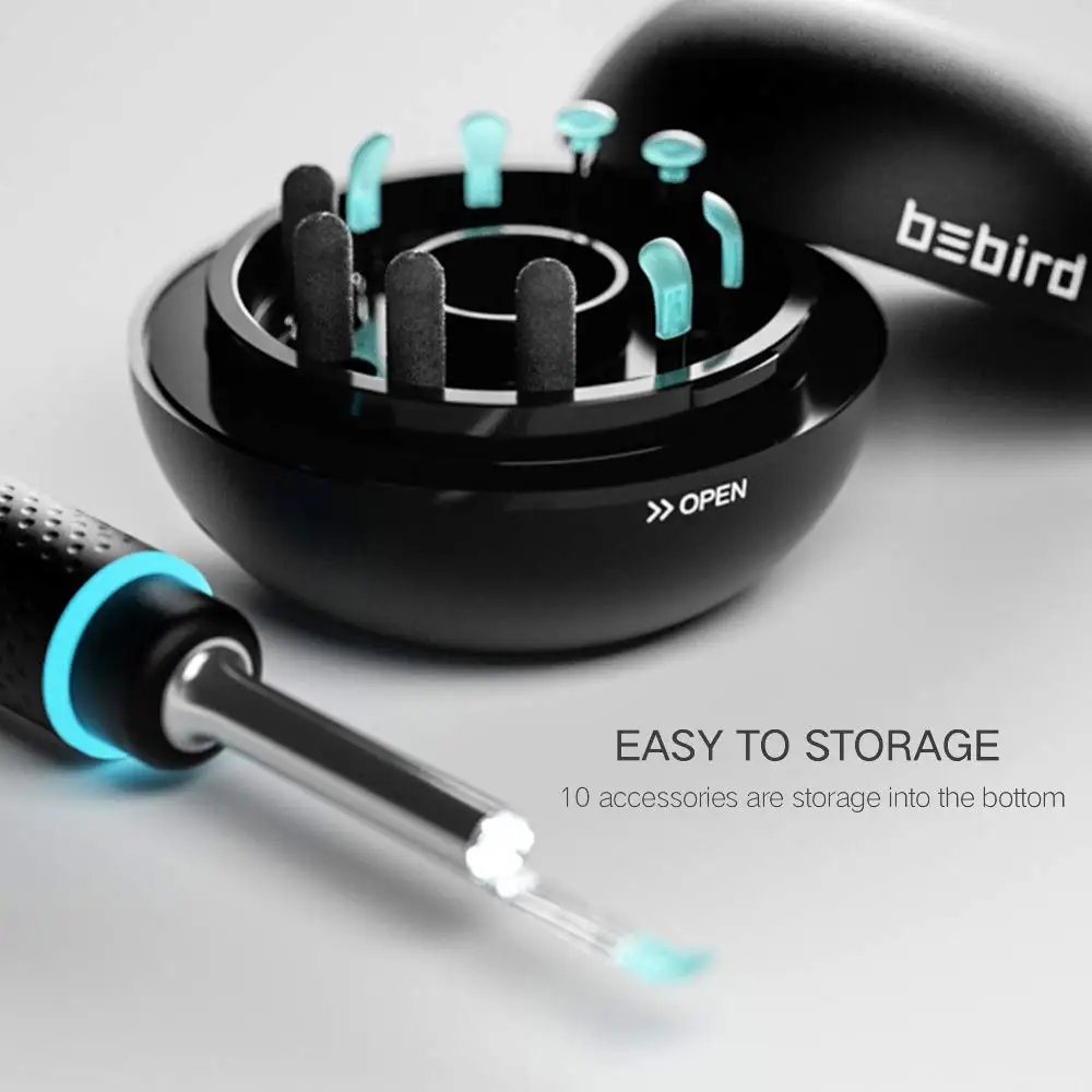 Bebird M9 Pro портативный Электрический ушной воск очиститель для массажа уха визуальный 1080P видео набор изображений