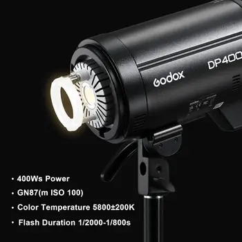 Godox DP400IIIV 400Ws GN87 Upgraded Studio Flash Strobe Light with Bowen Mount detail image
