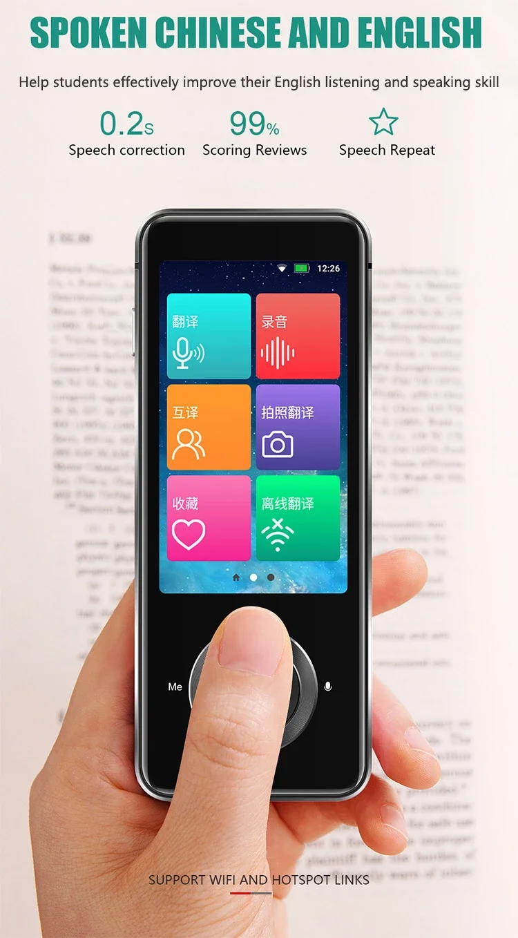2025 Best Quality M9 Language Translator Device Real Time Translator 137 Languages Two Way Online 17 Offline Smart Translators
