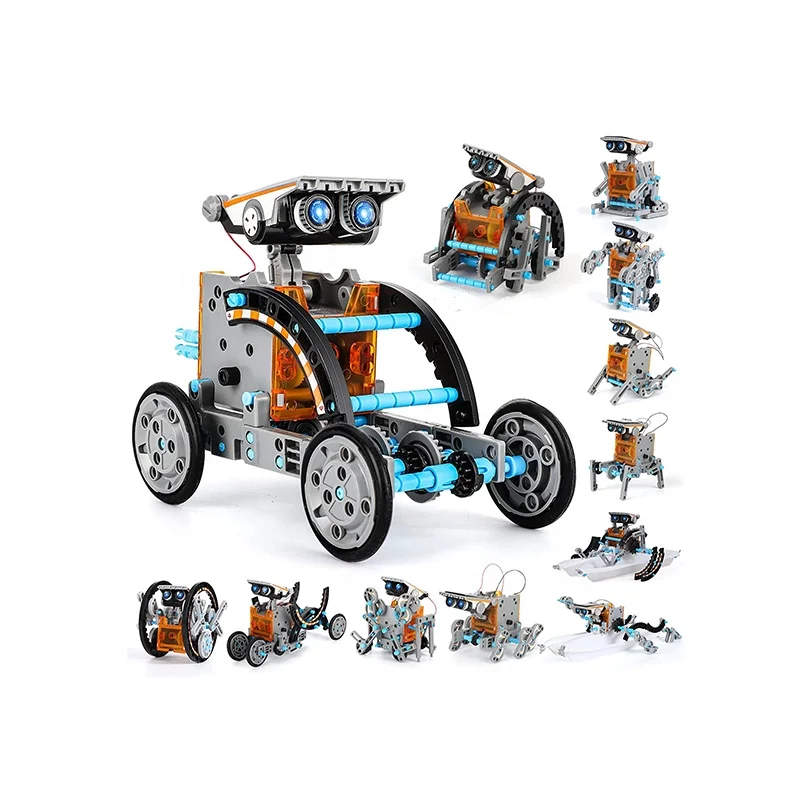 12-in-1 обучающая игрушка-Робот строительные науке Стволовые игрушка-робот, Солнечный робот игрушка, набор игрушки подарки для детей