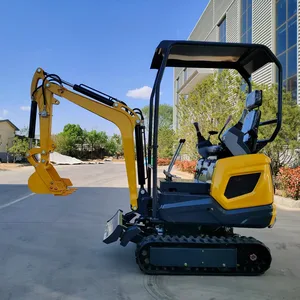 Factory Cheap Sale Mini Bagger Diesel Engine 1 Ton 1.5 Ton Mini Excavator Best Farm Mini Excavator