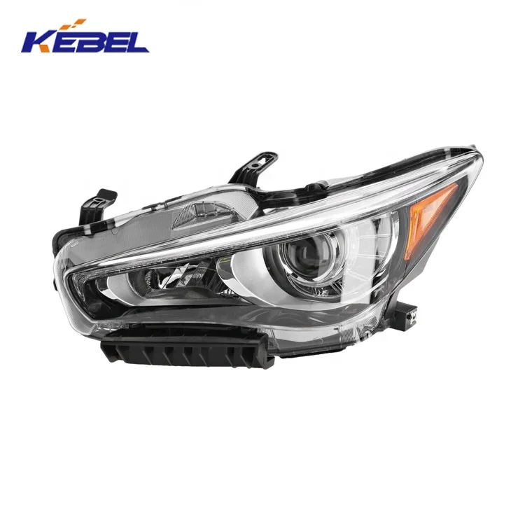Lampu Kepala Memandu Tanpa Sistem Pencahayaan Auto AFS Lampu Kepala Kereta LED Depan untuk Infiniti Q50 2014 2015 2016 2017