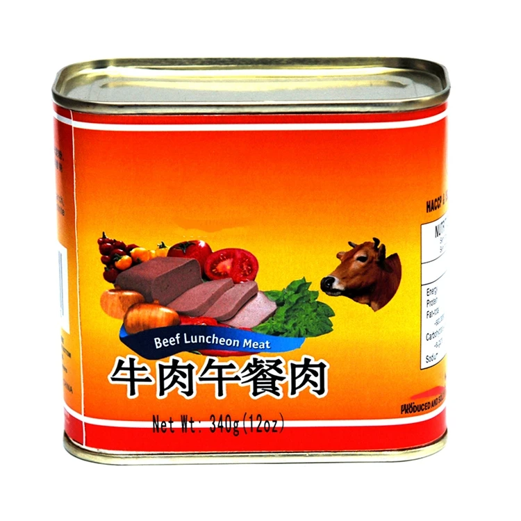 Good Quality Halal Chicken Beef Canned Holiday Luncheon Meat For Sale
