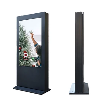 Outdoor vertical advertising display TV LCD 85 inch touch screen shopping mall supermarket digital LCD display