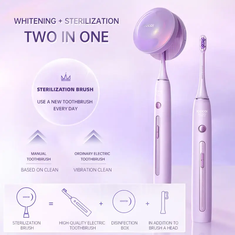 Новый SOOCAS X3 pro Перфорация настенный Ультразвуковая электрическая зубная щетка для зубных щеток uvcsterilization IPX7 водонепроницаемый