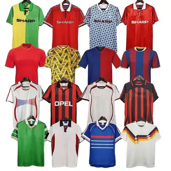 Customs Quick Dry Retro Soccer Jersey High Quality Short Sleeve Vintage Sportswear Manufactured by RetroThailand Football Shirts