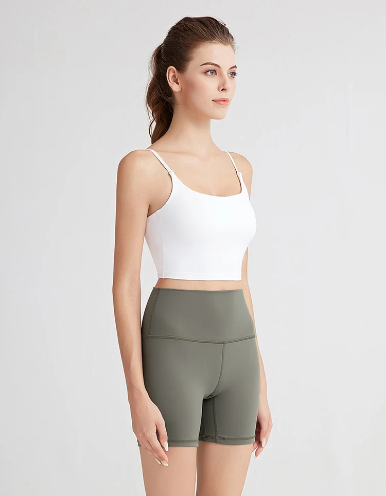 Santic grey yoga shorts supply for training