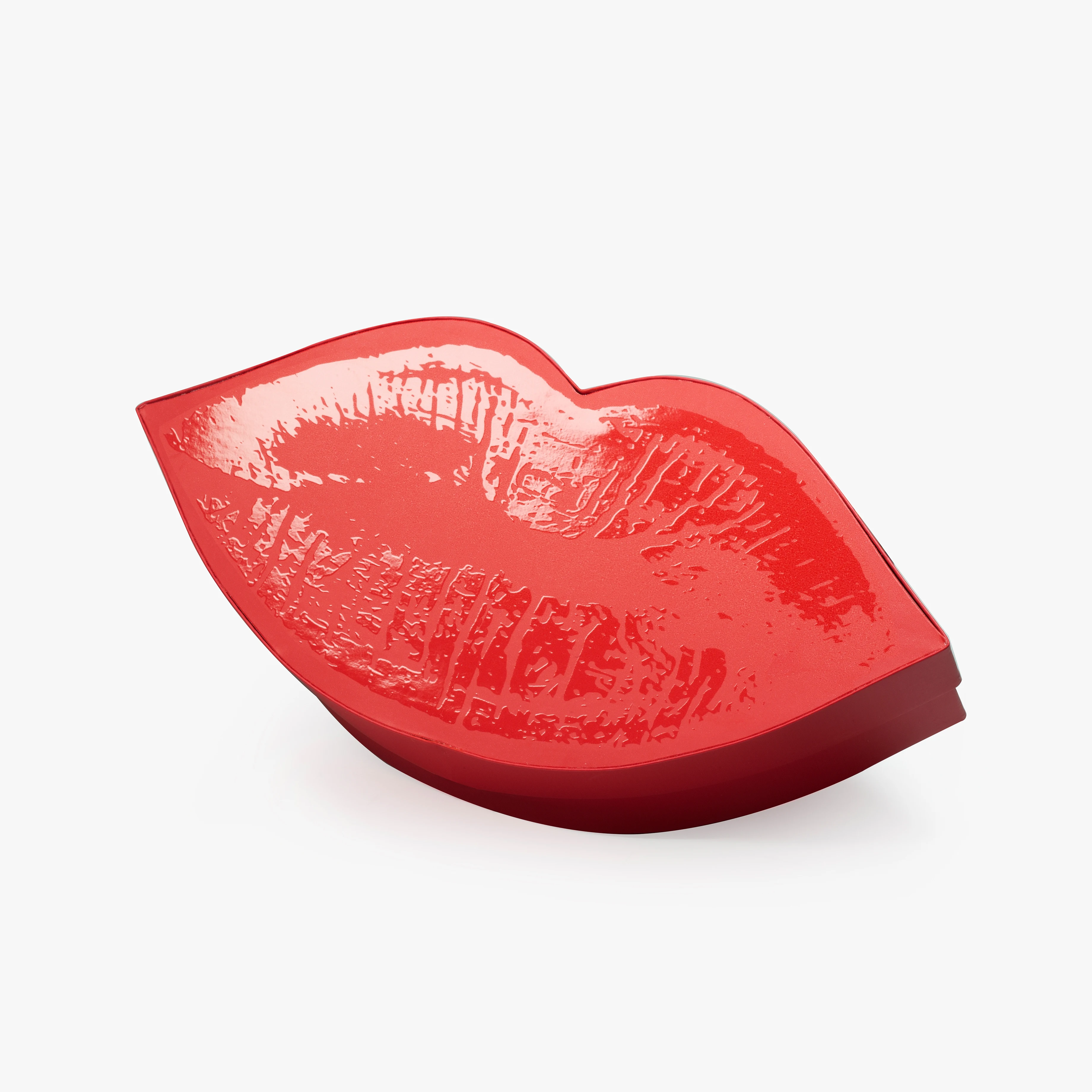 Custom Rigid Cardboard Red Empty Lip Shaped Beauty Packaging Box Makeup