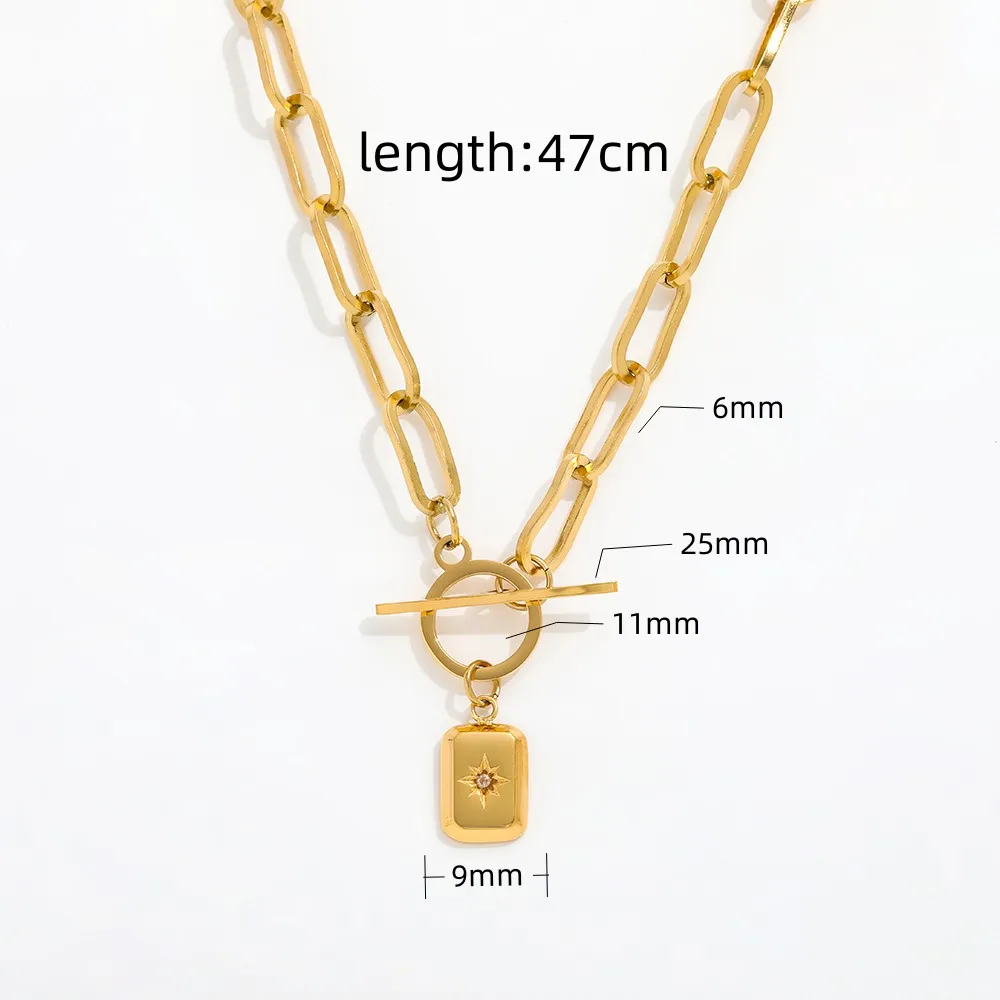 Joolim High End 18k Gold Plated Stainless Steel Star Zirconia Link
