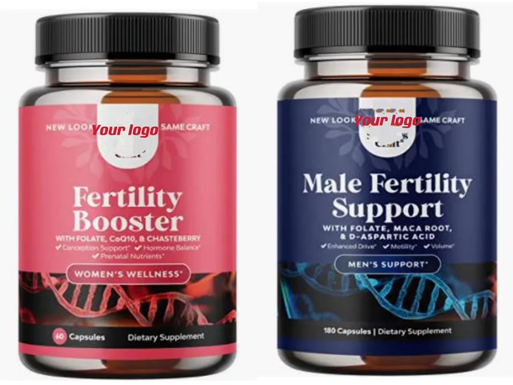 OEM Male women Fertility Pills with L-Arginine and Maca Root Prenatal Vitamins for Enhanced Motility Potency Fertility Capsules details