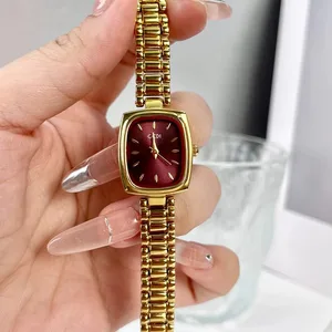 GEDI New Luxury Gold Square Women's Quartz Watch Waterproof High Appearance Level Small Niche Design