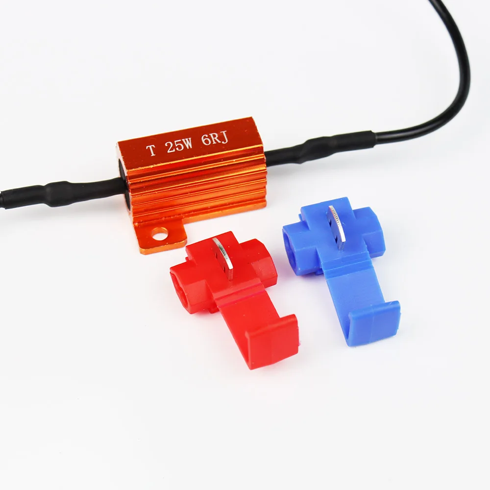 LED Bulb Load Resistor 25W 6Ohm to Solve Car Hyper Flash Error Code for T10 Festoon T15 1156 1157 7440 7443 3156 3157 LED Bulb
