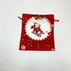 Red sled snowman apple bag