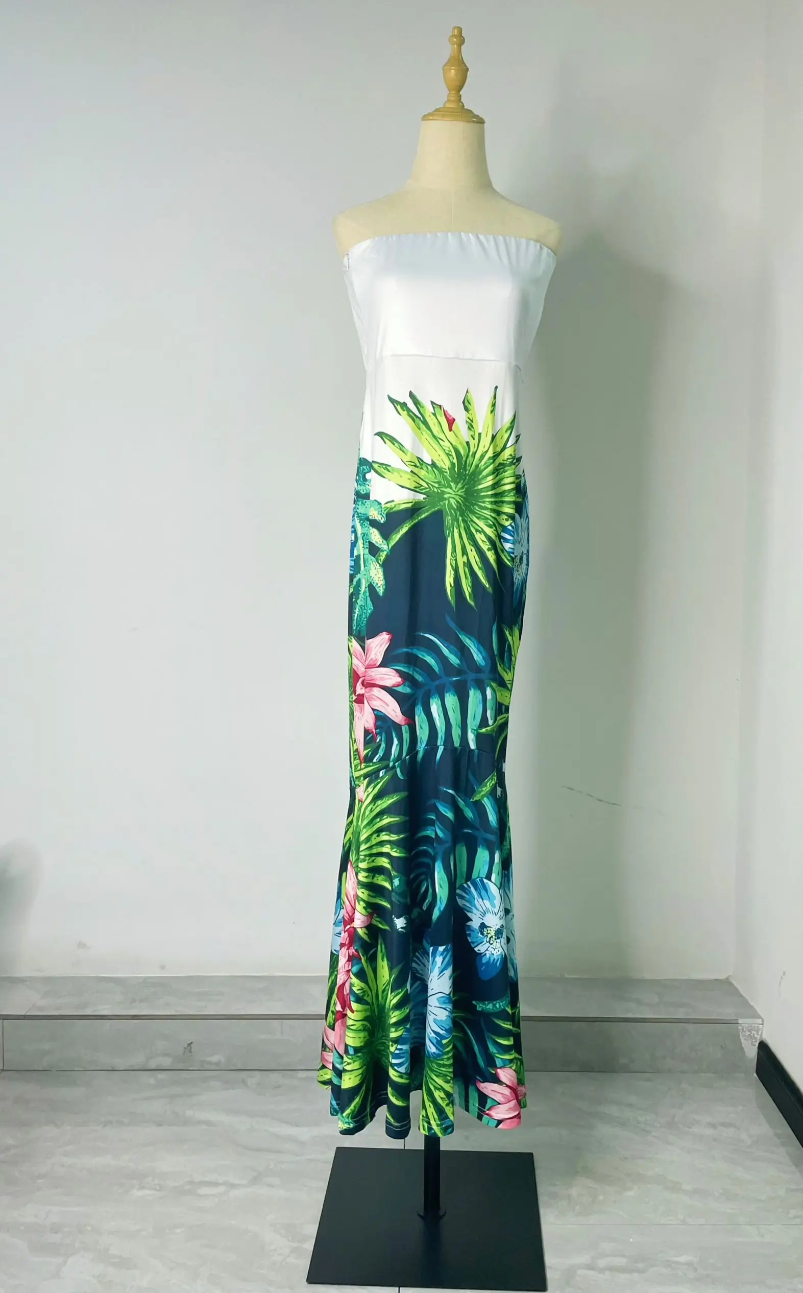 tongan formal dress Tonga Tapa Polynesian Design Strapless Fishtail Dresses missing-image