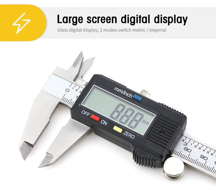 0-300mm 12inch Digital Caliper With Wide Jaw/ Digital Caliper With