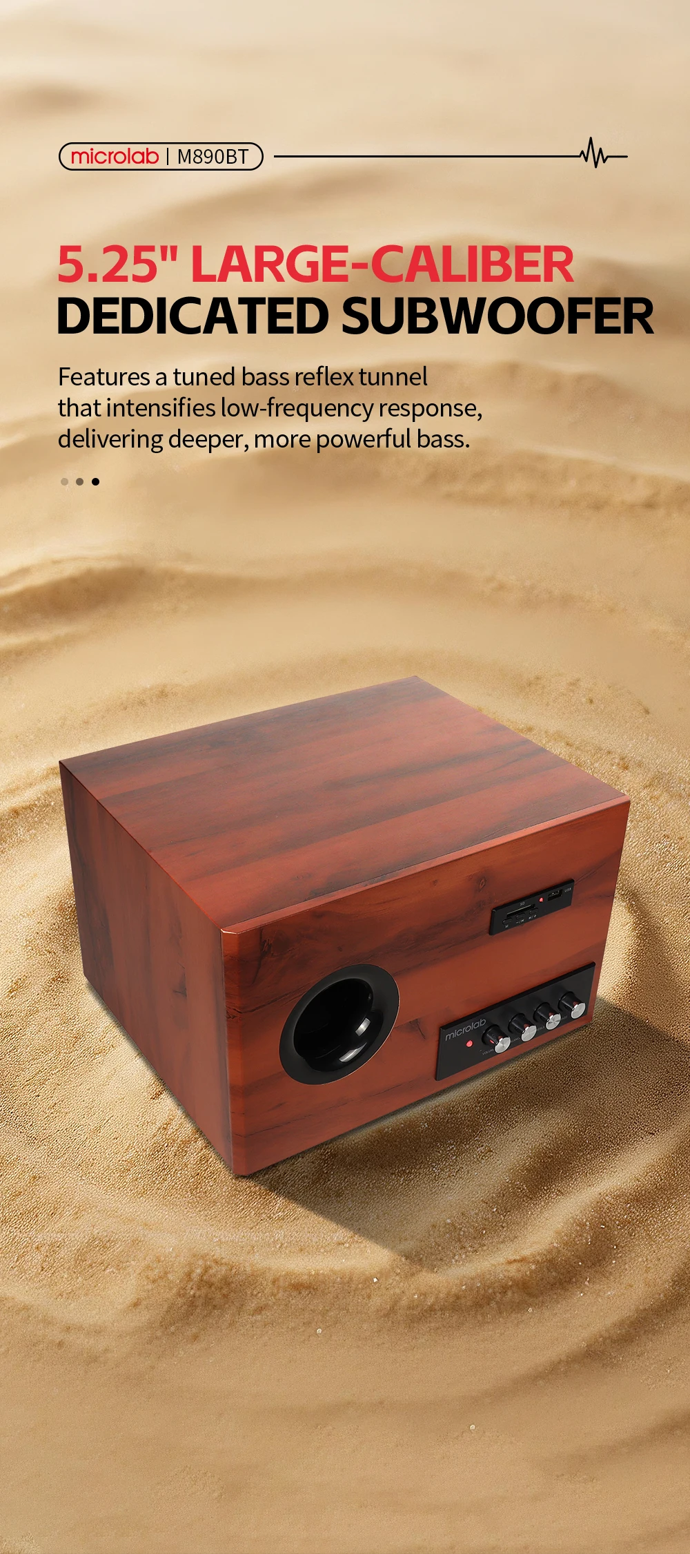 Microlab M890BT 2.1 3-way Multimedia Speaker