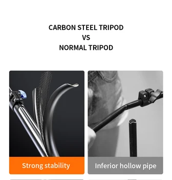 Fotopro 1.7m 2.1m Carbon Steel Heavy Duty Light Stands Camera Smartphone Studio Ring Light Tripod detail image