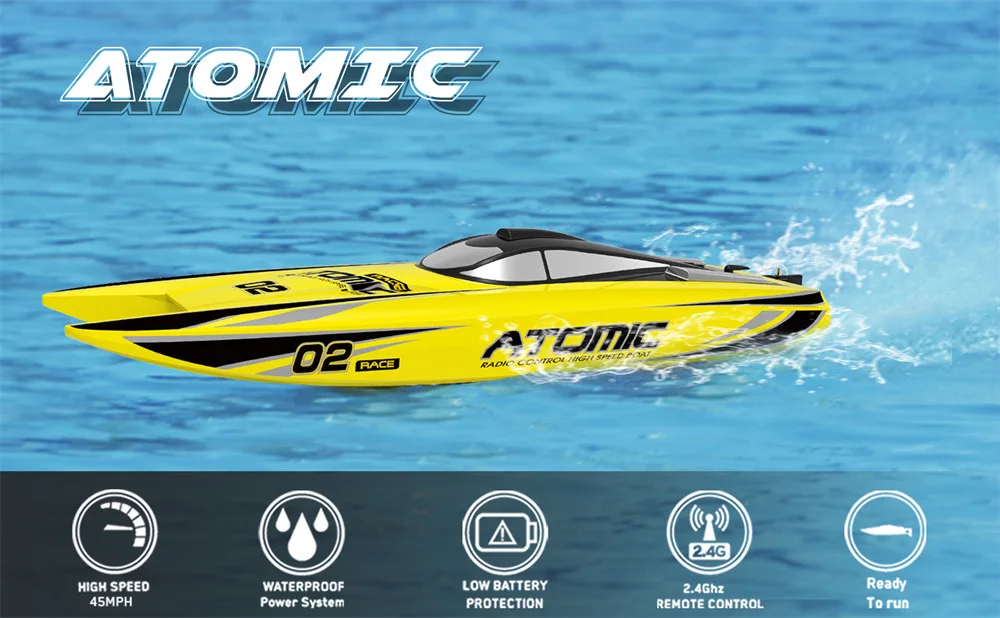 Original Volantex Rc Vector 70 Boat 792-4 70cm ATOMIC Brushless High Speed Racing 60KM/H RC Boats ( PNP or RTR 2.4GHz) for Gift