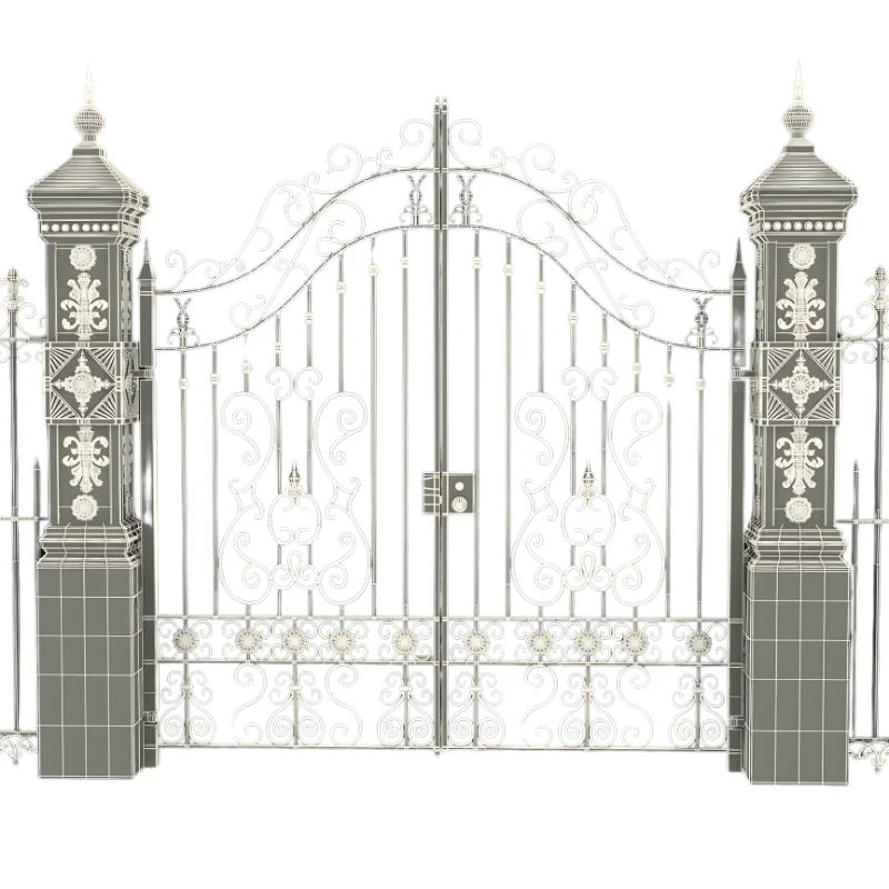 Wrought Iron Villa Gate Designs Custom High Quality Italian Garden Arch Wrought Iron Gate Farm Fence