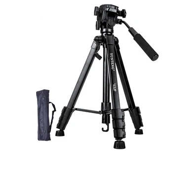 YUNTENG VCT-80 VCT-80RM Professional Telescopic Tripod With Damping Head Carrying Bag for SLR Camera Phone Video Holder