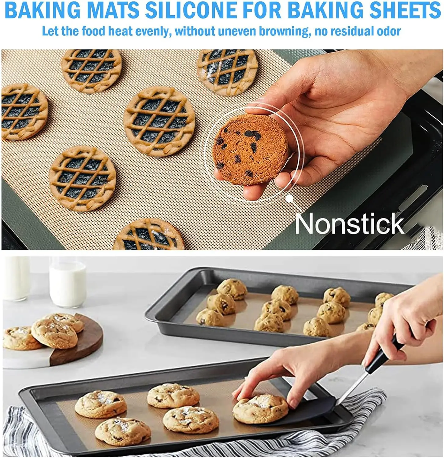 Silicone Mat Baking Without Baking Sheet Silicone Non-Stick Baking