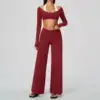 Red Top+Pants Set