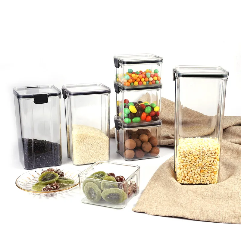 Plastic Airtight Food Storage Containers With Lids Energy Rice Food ...