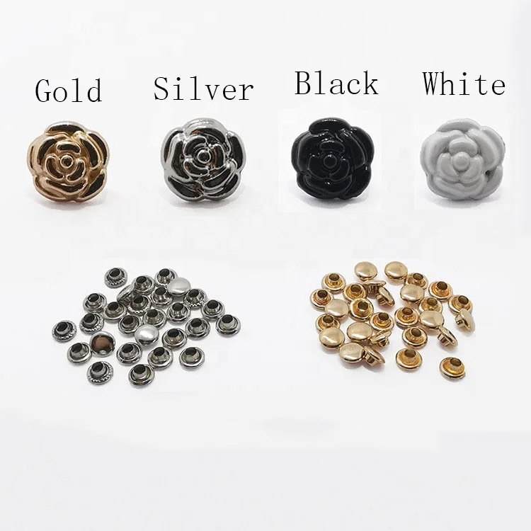 Лидер продаж специальные заклепки 9 5 мм в форме розы аксессуары «сделай сам» материал Индивидуальные Заклепки стиле панк