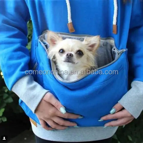 Women High Quality Pet Pouch Hoodie With Kangaroo Pocket Cat Carrier