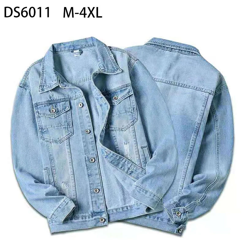 Custom Fashion Print Cotton Jean Jacket Designed Mens Denim Jacket Men