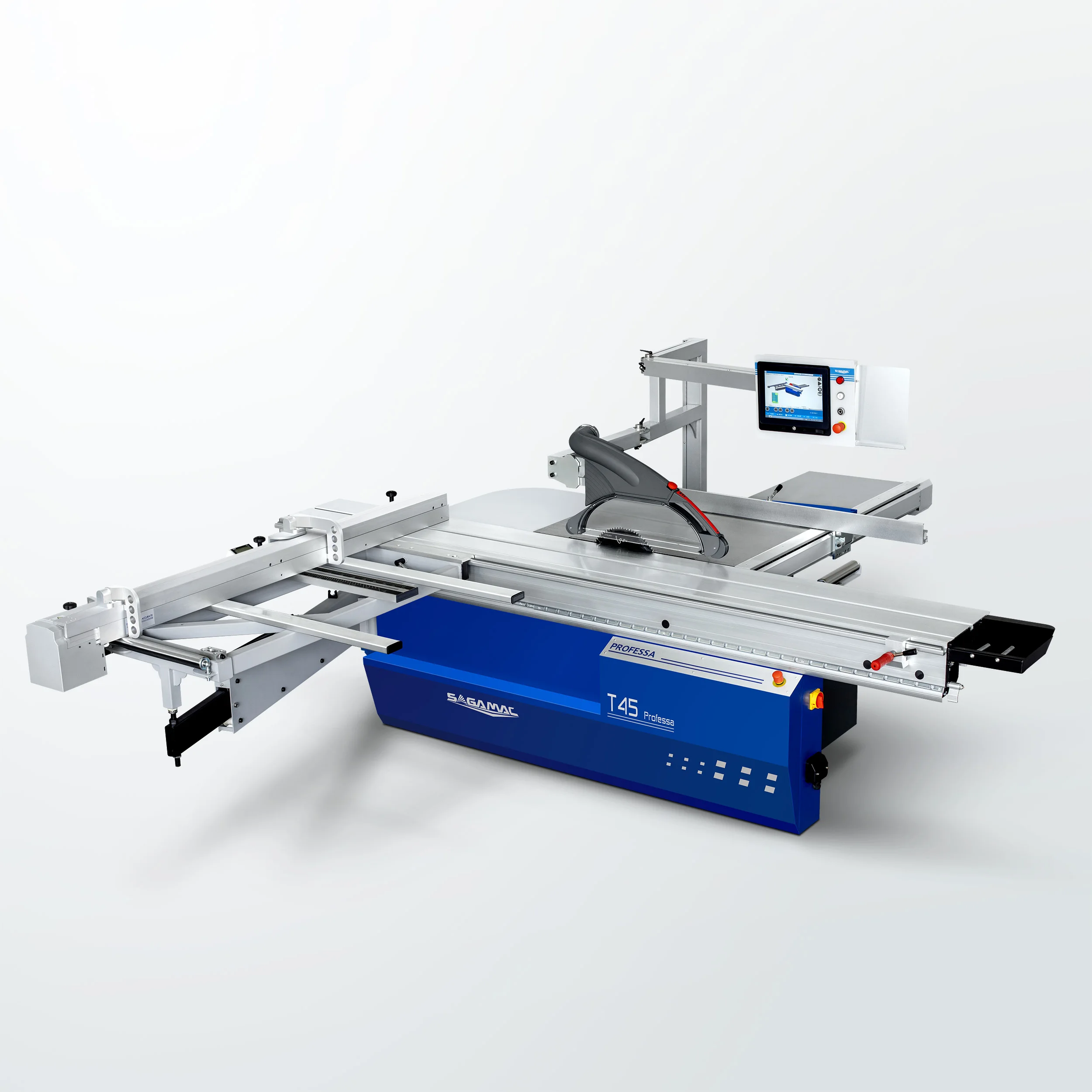 SAGAMAC ENG T45 New Type Computer Remote Control Fully Automatic Woodworking Saw Sliding Table Panel Saw Machine