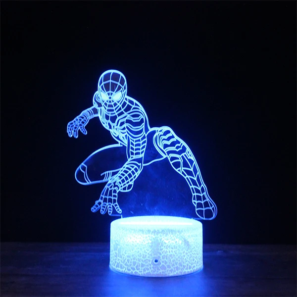 Детская Автомобильная Спальня Декоративные 3d Оптические иллюзии светодиодный ночник лампа