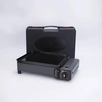 Portable Outdoor Barbecue Grill Stove Household Gas Cassette Windproof for Picnics Sausage Cooking Using Butane Fuel
