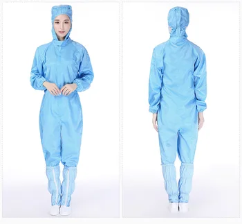 ESD Anti Static Jumpsuit Work Joined Garment cloth For Cleanroom esd smock