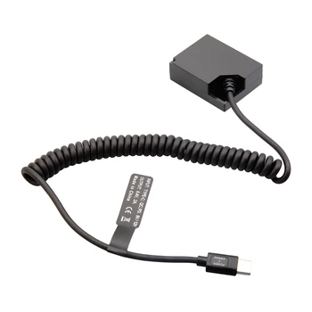 Fujifilm NP-W126 DC Coupler Dummy Battery + Type C Spring Cable for Fujifilm X XT XH1 XM1 XA XE X-Pro HS Series Camera detail image