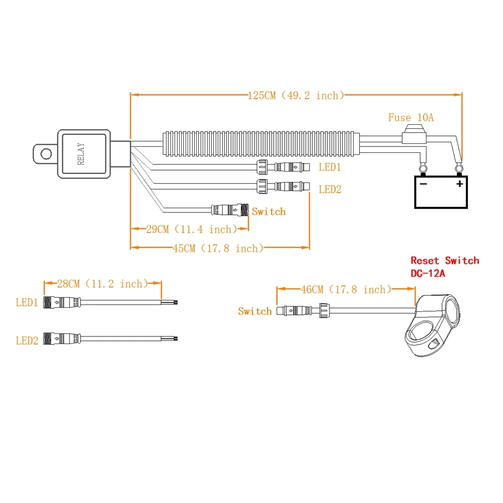 
Фары для мотоцикла, велосипеда, 20 Вт, лампа для мотоцикла, автомобиля, светодиодная фара, IC Flash Strobe Wire для внедорожника, суперъяркая 