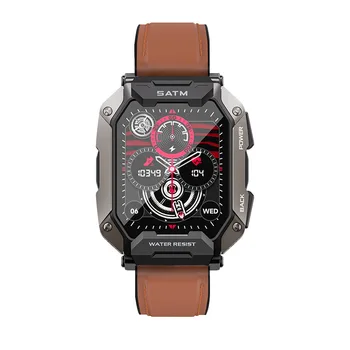 New upgrade C20plus Smart watch for Outdoor sport compass 1.81inch 1ATM metal waterproof 410mAH for men BT call smartwatches