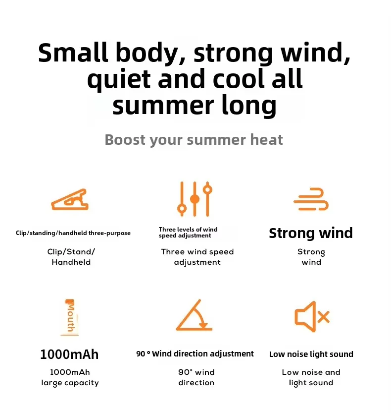 Table Fan, Portable, 5 V, Battery - detail 12