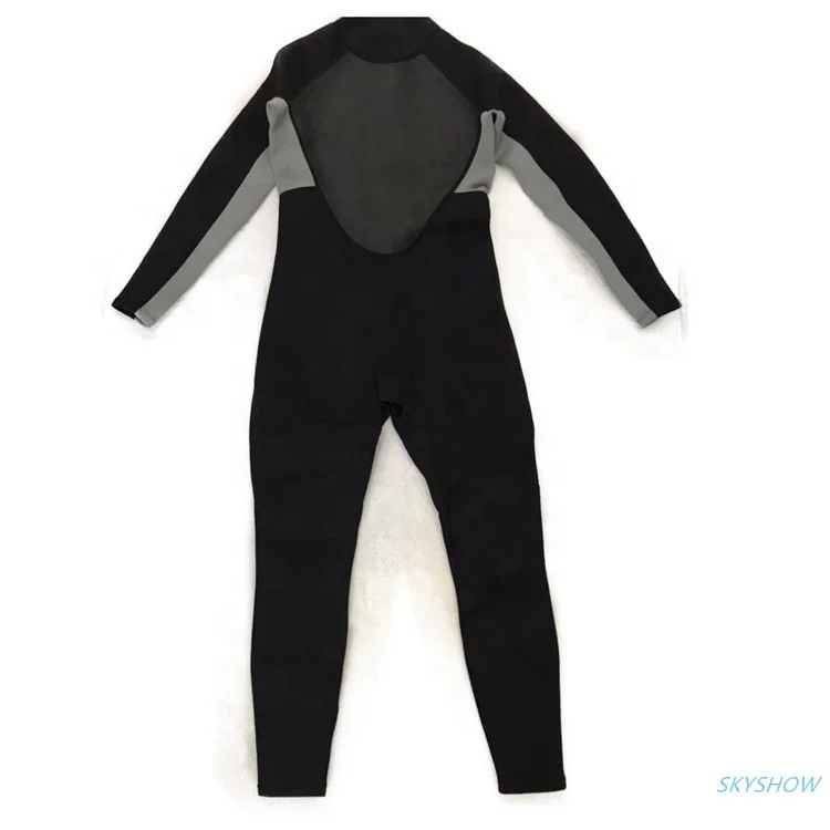 Мужской неопреновый гидрокостюм 3 мм, костюмы для дайвинга, серфинга, плавания, с длинным рукавом, на молнии сзади, для водных видов спорта