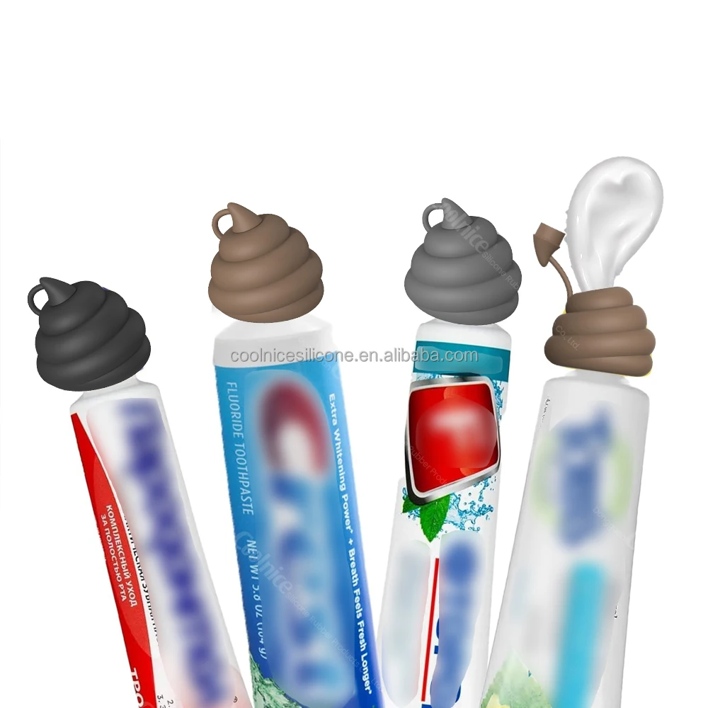 Creative Funny Design Pooping Shaped Toothpaste Topper Silicone ...