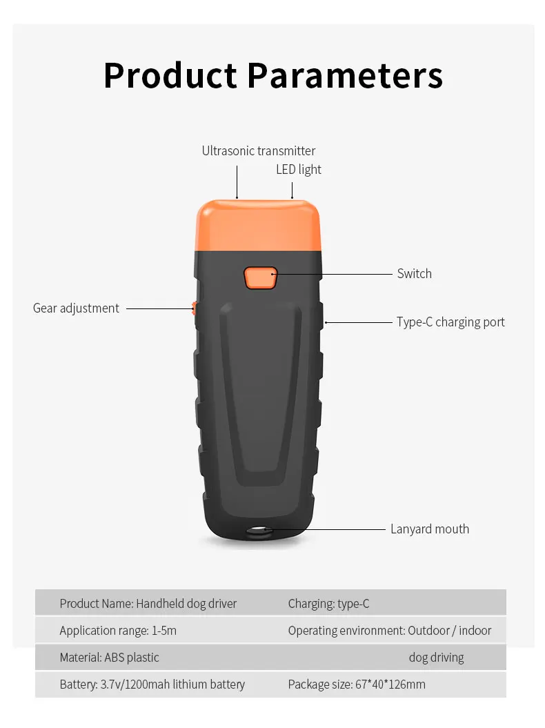 NEW Rechargeable Outdoor ultrasonic Dog Cat Repellent Anti Barking Deterrent Ultrasonic Dog Repeller Device factory