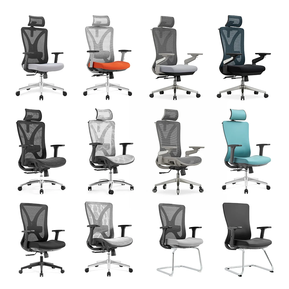 China Luxury Executive Wholesale Office Furniture Ergonomic Office Chair Full Mesh Chair for CEO boss Chair With Seat Sliding