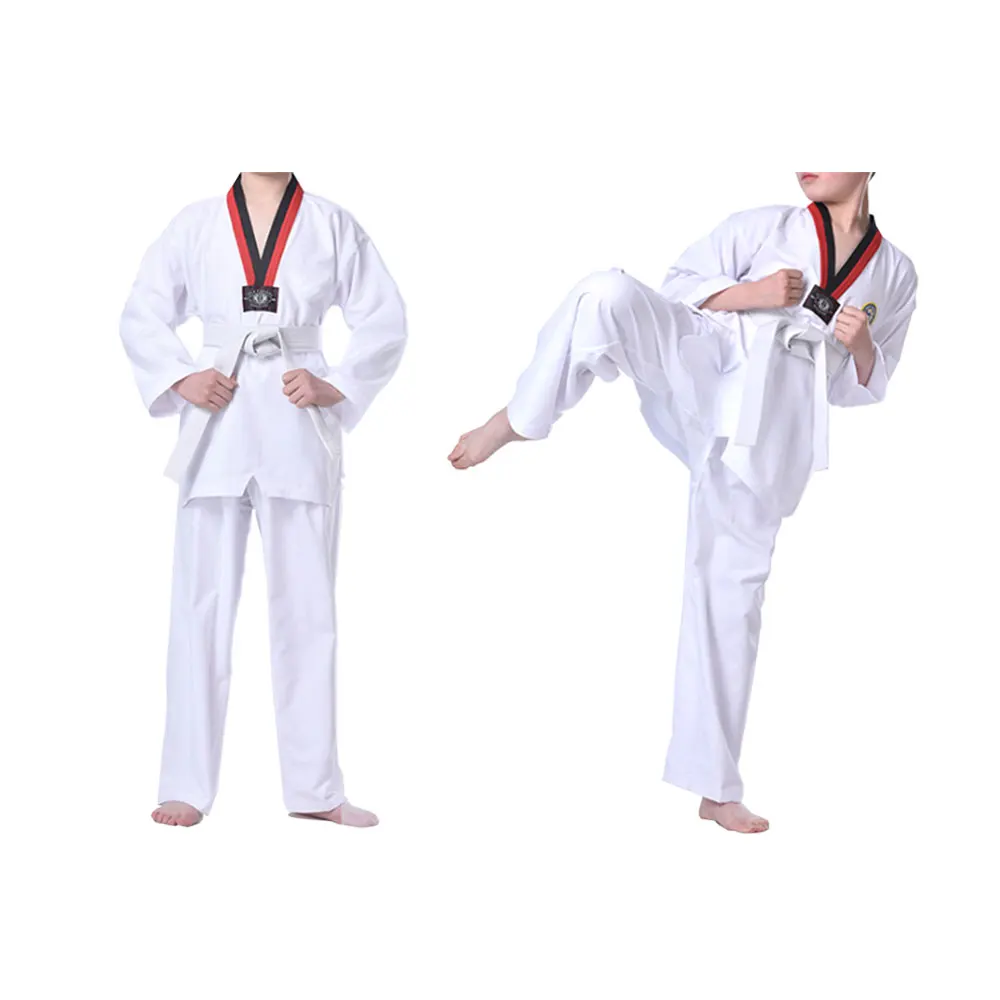 工厂批发定制标志wtf itf跆拳道制服跆拳道儿童成人儿童