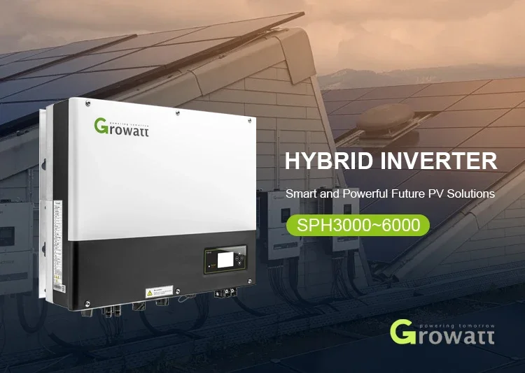 EU Stock Growatt 5kw 6kw Hybrid Inverter Single Phase SPH3000 SPH4000 SPH5000 SPH6000 On Grid Hybrid Inverter Price manufacture