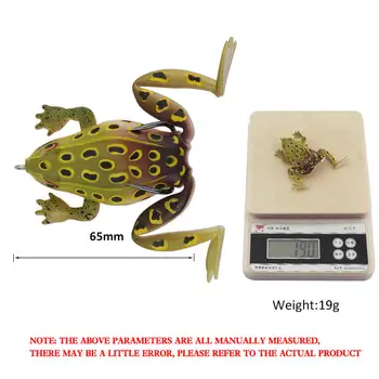 CHEERY Wholesale 19g Hard Floating Fishing Frog Bait Topwater Artificial Bufonid Toad Lure Lake Stream Zander Ocean Boat River – Popper – view 4