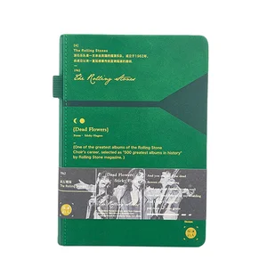 Wholesale Custom Logo Soft Touch Hard Cover New Design Genuine Leather A5 B6 Journal Notebooks for Gift Promotion