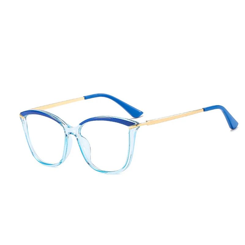 Cat Eye Computer Glasses Anti Blue Light Colorful Frame Eyewear TR90 Blue Light Blocking Eyeglasses Frames