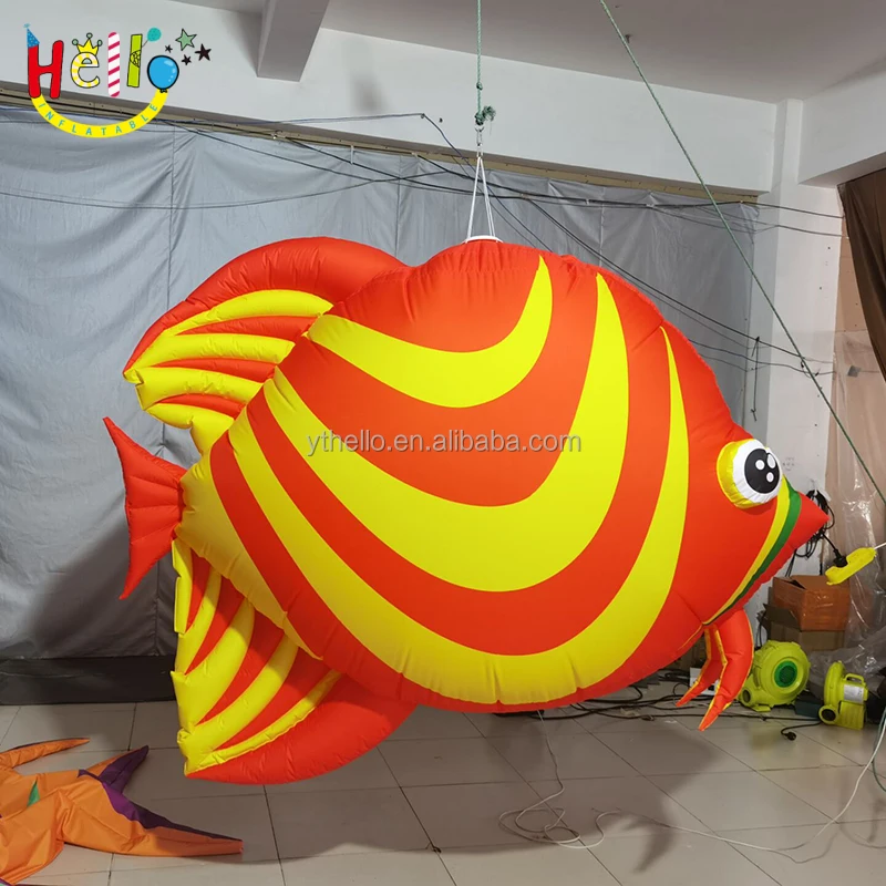 Suspension Custom Inflatable Tropical Fish Inflatable Sea Animal Inflatable Clownfish